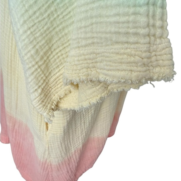 9 SEED Marrakesh Lightweight Gauze Dashiki in Aquarius Tie Dye Dress M - Picture 4 of 9